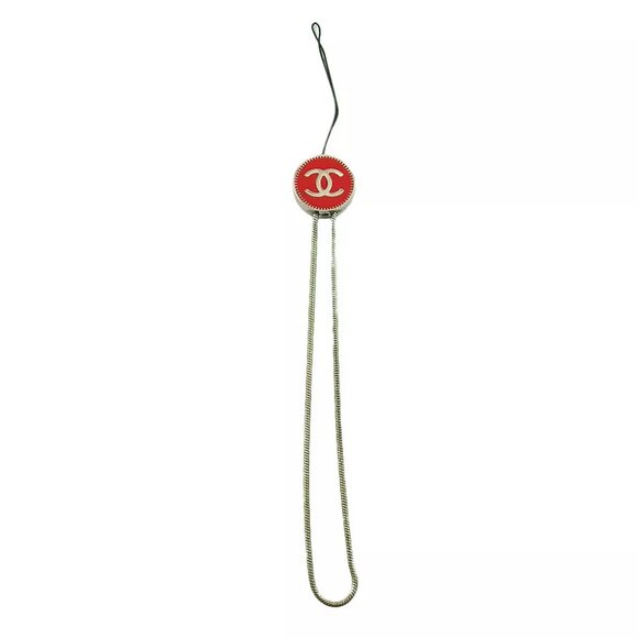 CHANEL strap coco mark silver bracket Authentic USED B1162 - Picture 1 of 4